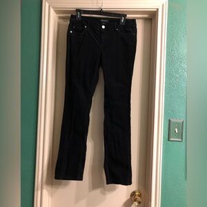 WHBM Noir Velvet Jeans